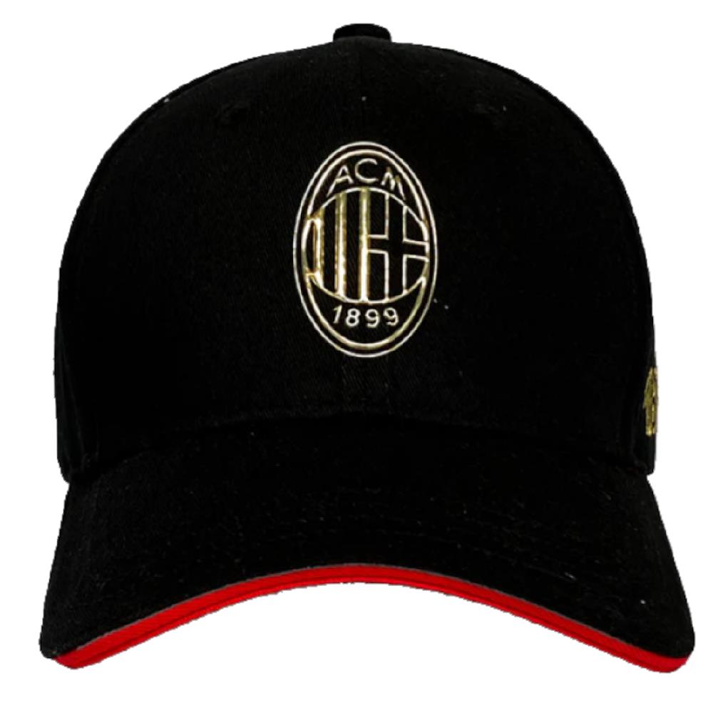 Cappellino Baseball Uomo AC Milan con Visiera – Nero – One Size Man – PS 06054