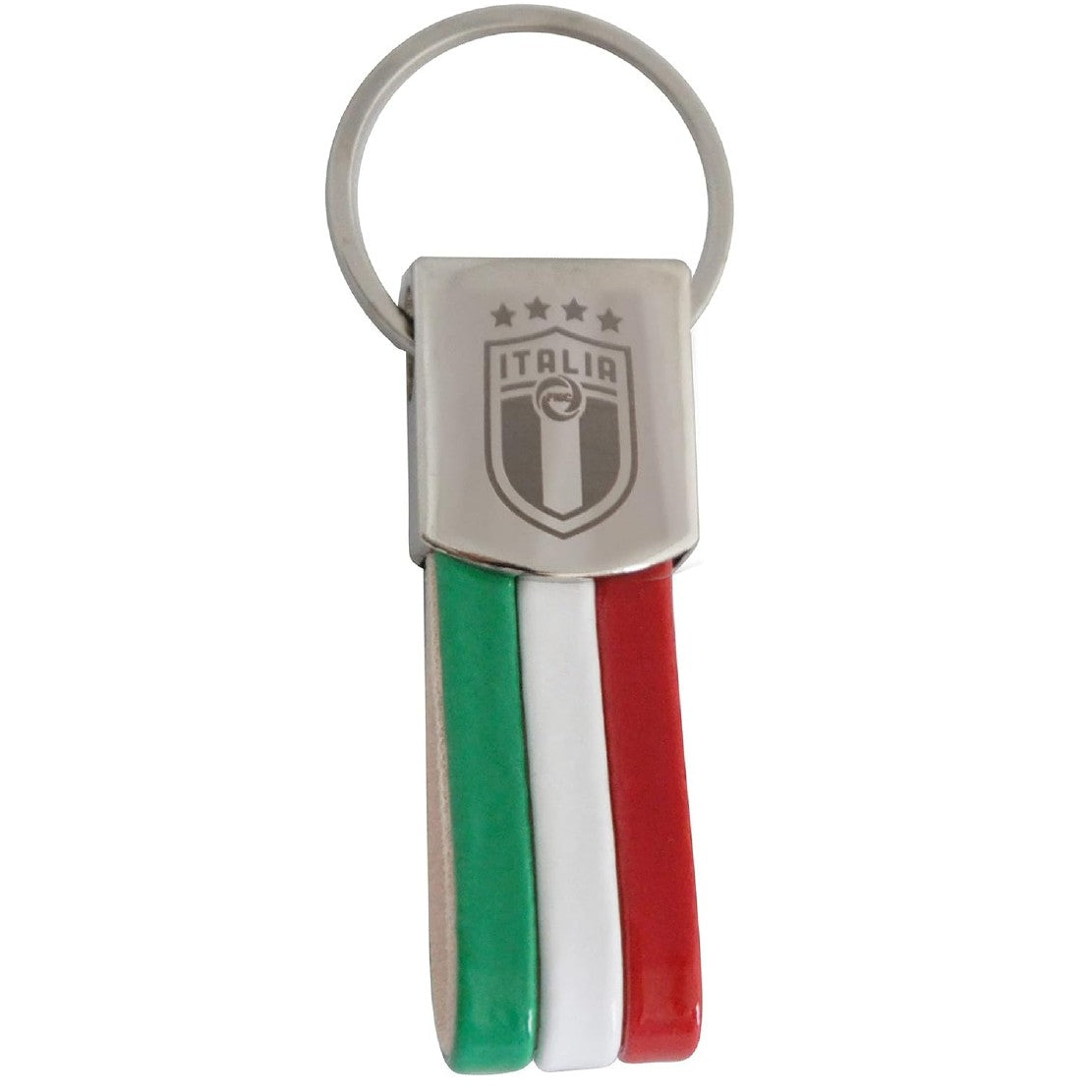 FIGC Portachiavi in Metallo e Gomma Tricolore PS 06338