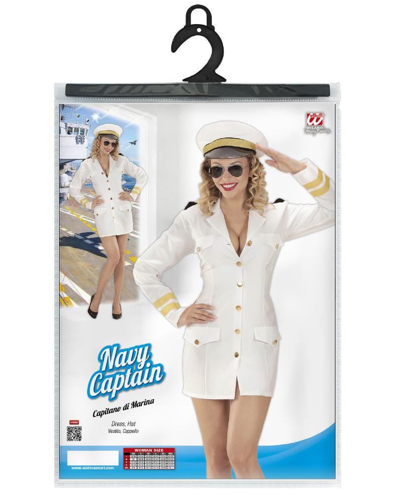 Costume di Carnevale Donna Divisa Capitano di Marina – PS 26144
