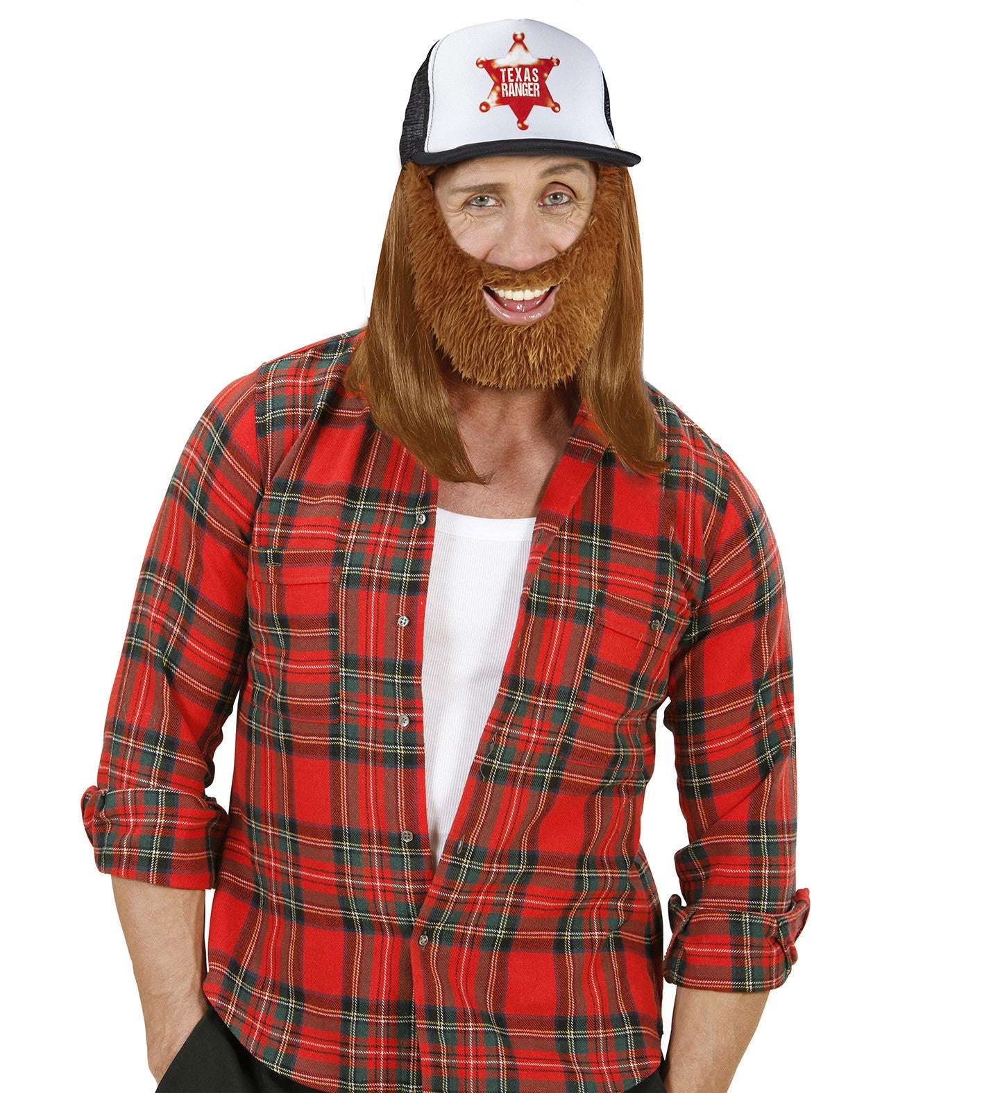 Cappello Texas Ranger con Barba – Accessorio Carnevale – PS 12019