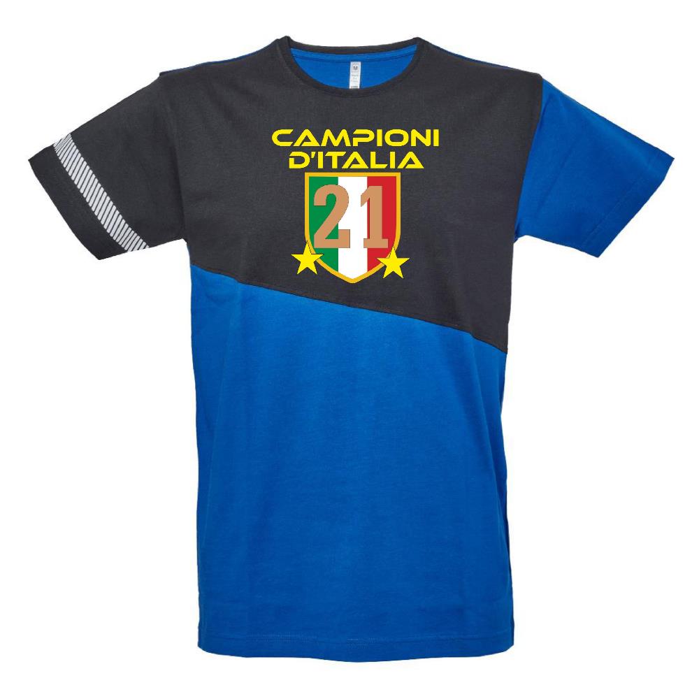 T-Shirt Inter Campione d’Italia 2025/2026 -  21 Scudetti 2 Stelle – PS 09600-INT