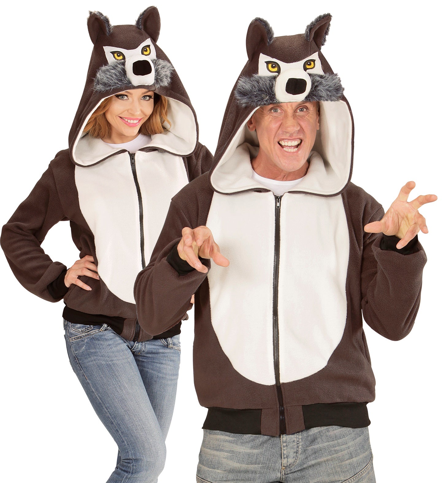 Felpa Lupo Unisex – Travestimento Carnevale Da Animale – PS 01680