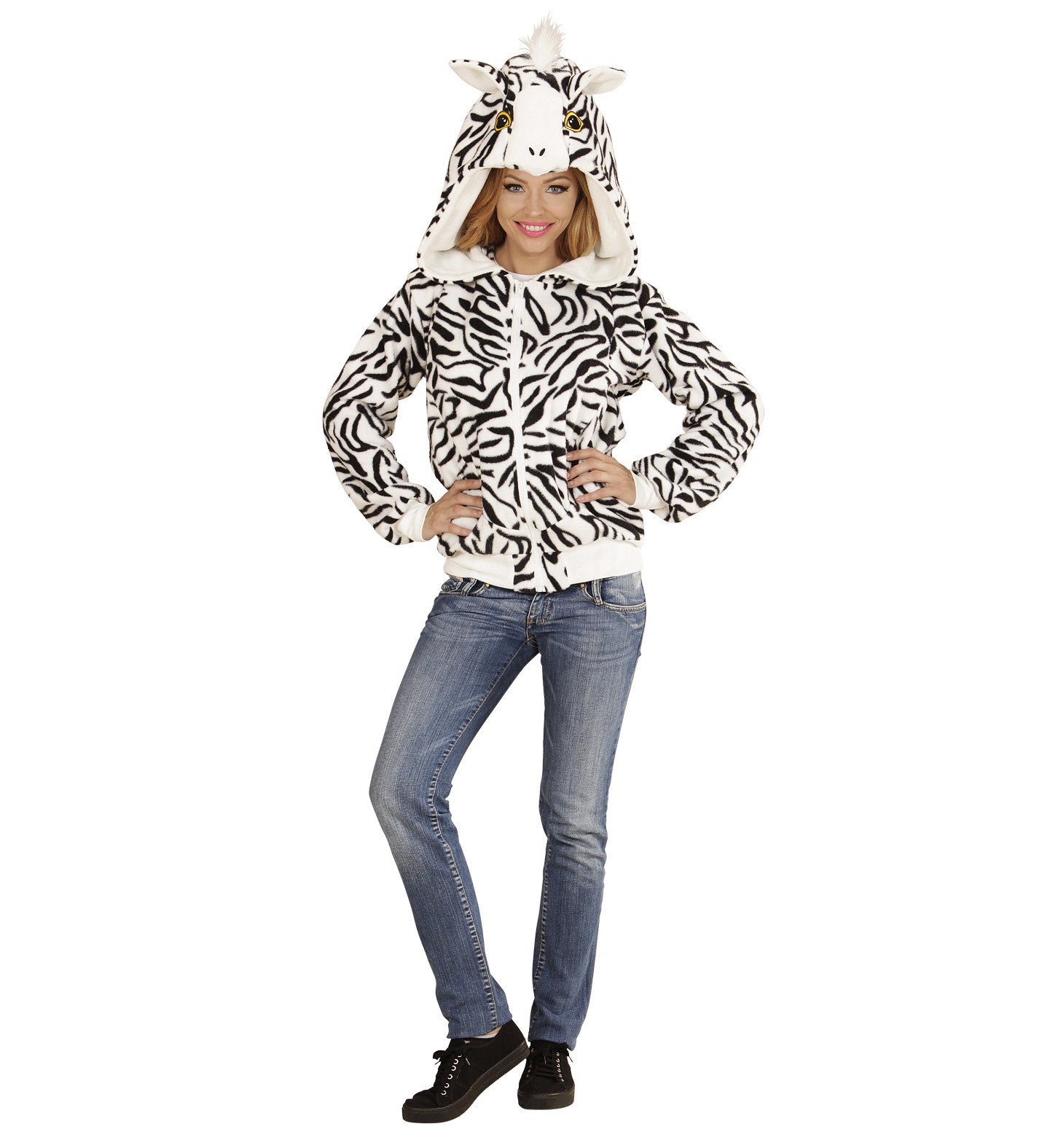 Felpa Zebra Unisex – Travestimento Carnevale Da Animale – PS 22774