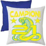 Cuscino Calcio Inter Campioni d’Italia 2026 – 21 Scudetti Seconda Stella – 38×38 cm – PS 10746-INT01