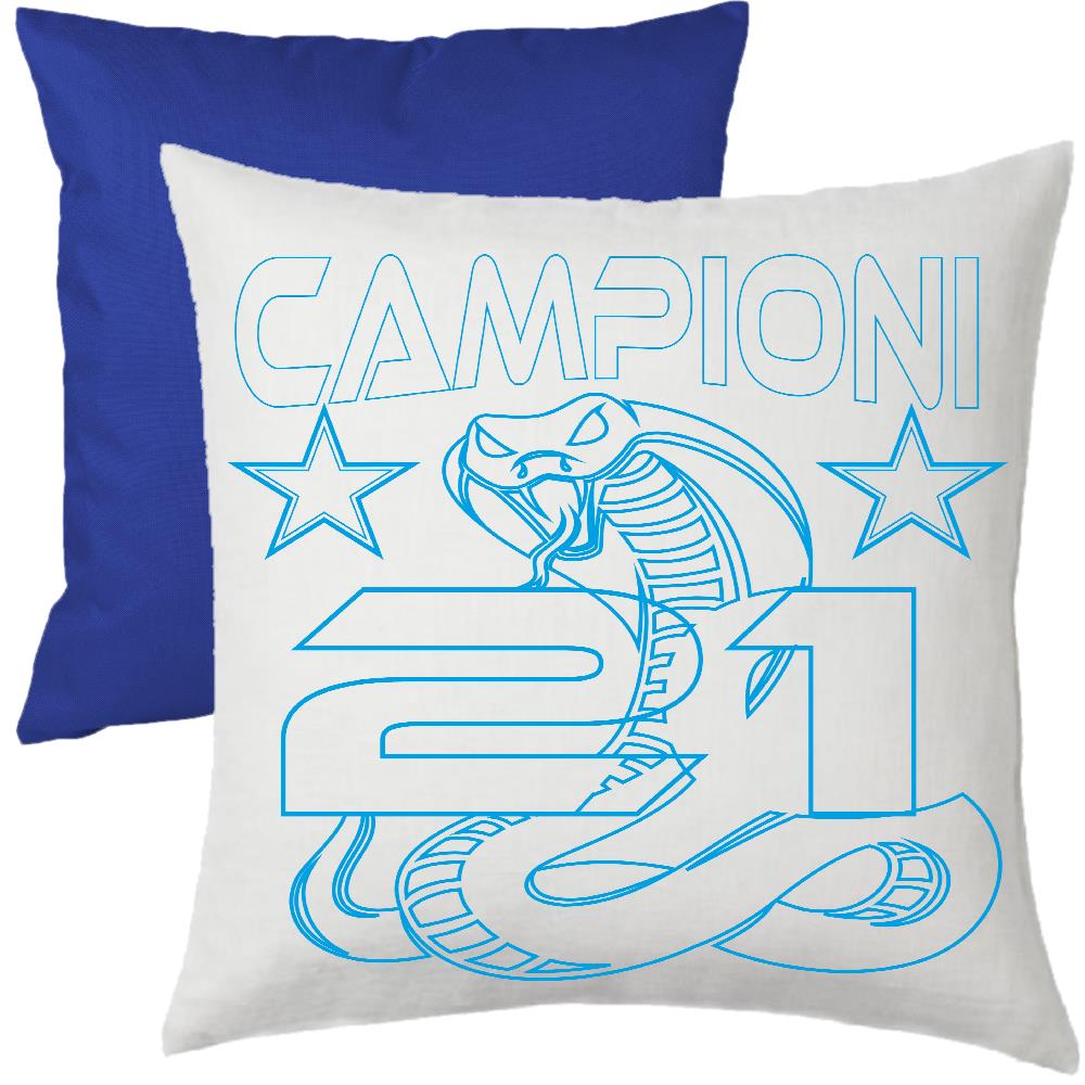 Cuscino Calcio Inter Campioni d’Italia 2026 – 21 Scudetti Seconda Stella – 38×38 cm – PS 10746-INT01