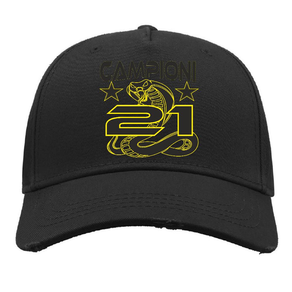 Cappellino Baseball Inter Campioni d’Italia 2025/2026 – 21 Scudetti “Destroyed” – PS 41364-INT01