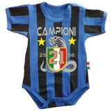 Body Neonato Inter Campioni d’Italia 25/26 – 21 Scudetti – Personalizzato – PS 32768-SCINT-01