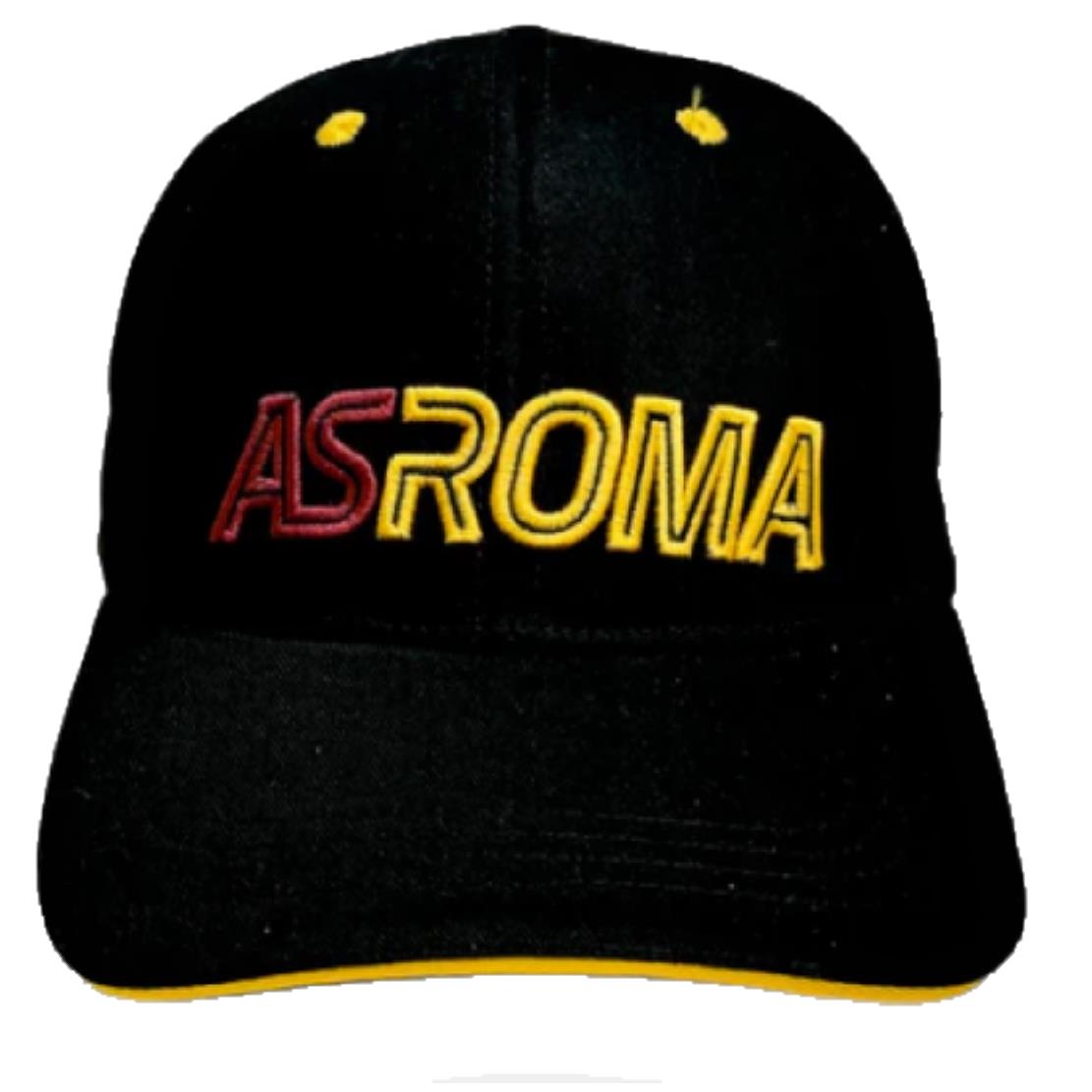 Cappellino AS Roma Baseball con Visiera – Nero – Taglia Unica – PS 08723