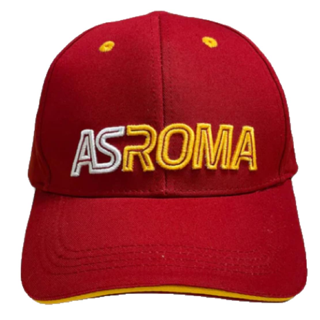 Cappellino AS Roma Baseball con Visiera – Rosso – Taglia Unica – PS 08724