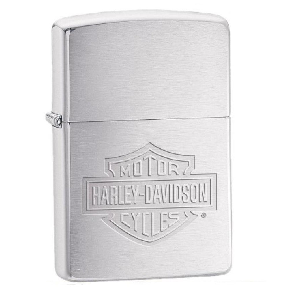 Accendino Zippo Harley-Davidson® Bar & Shield – Cromo Satinato – PS 09511