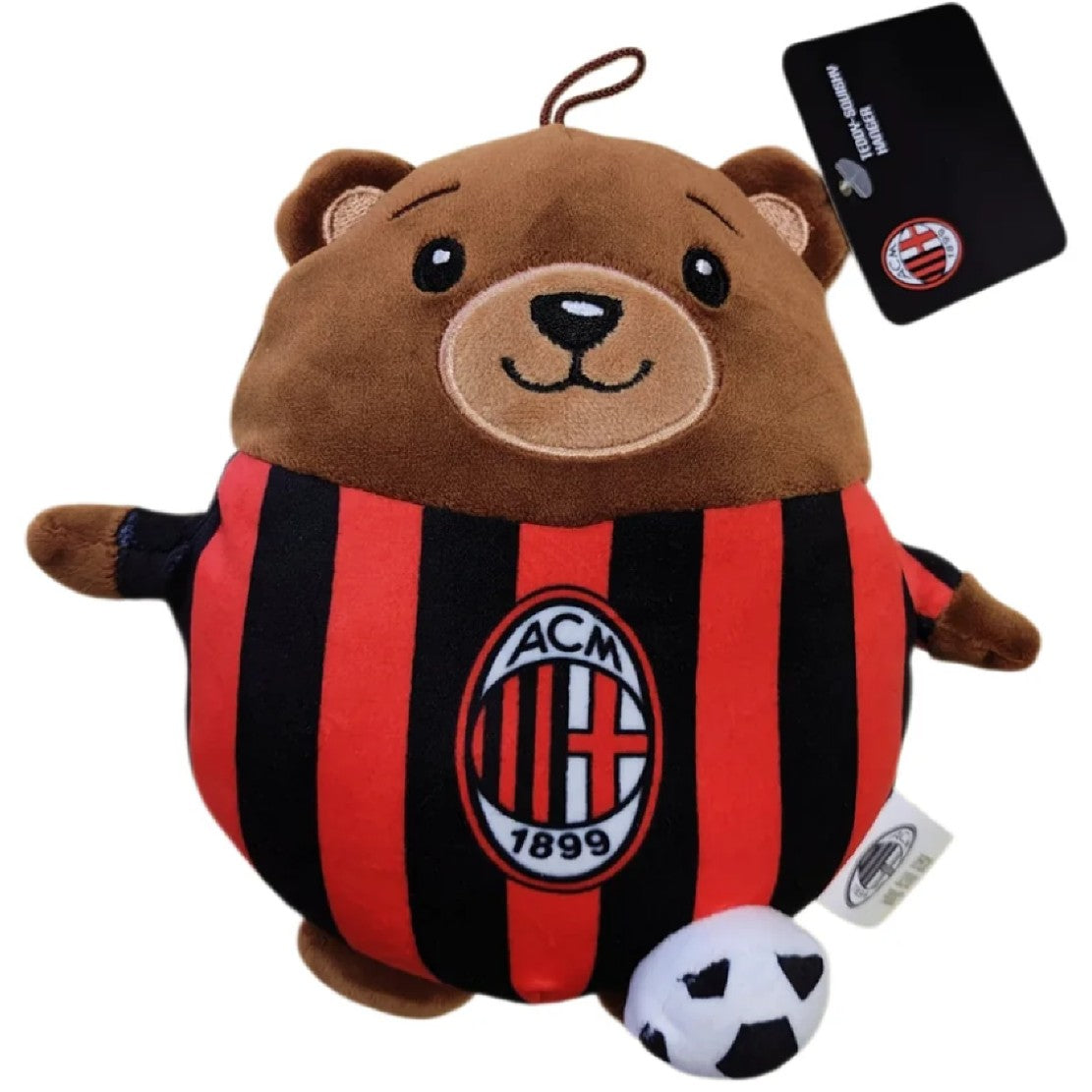 Peluche Orsetto Squishy Milan 15 o 23 cm – Mascotte Teddy Bear AC Milan – PS 09703