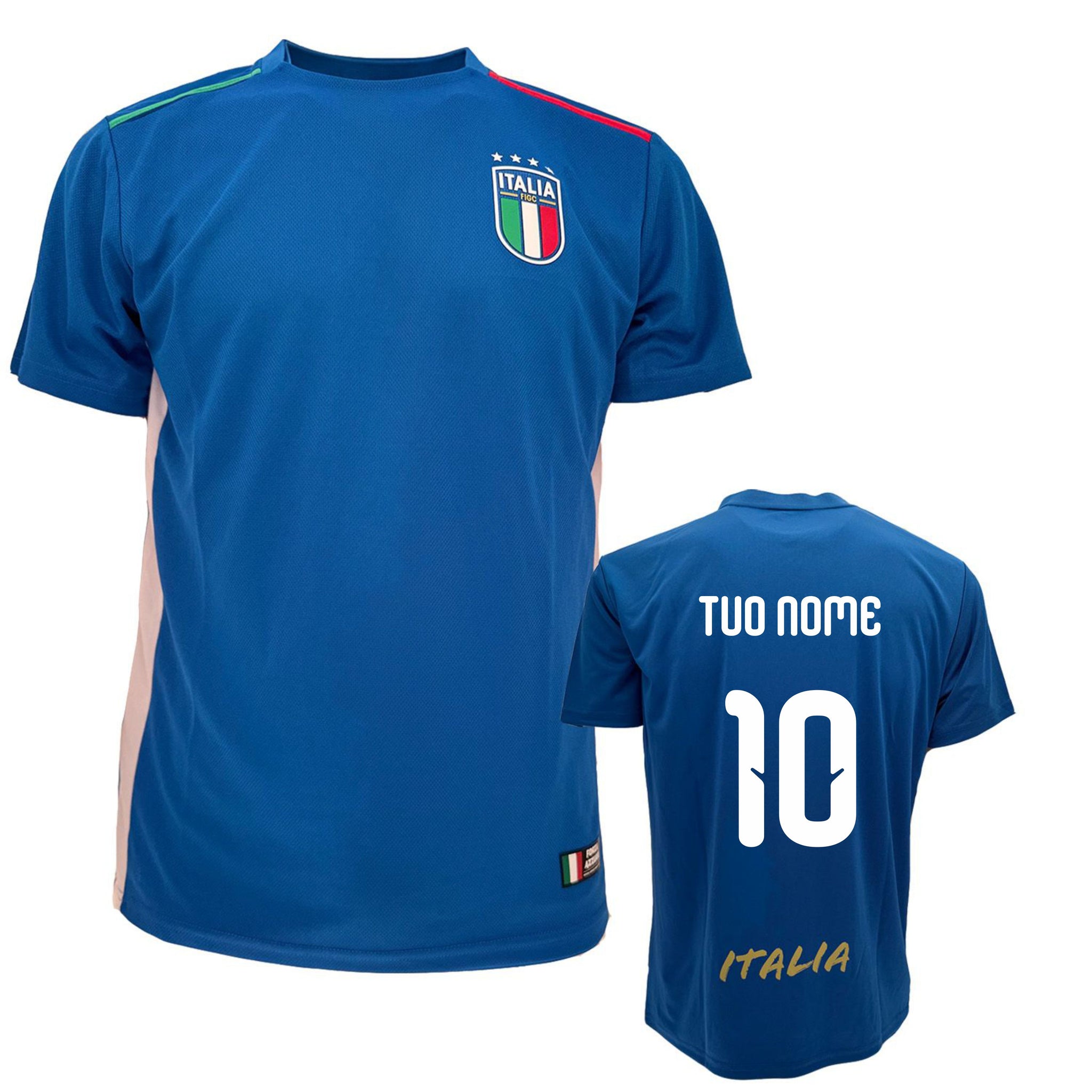 Maglia Calcio Italia FIGC Personalizzabile con Nome e Numero – Replica Ufficiale – Mod. PS 24111