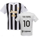 Maglia Calcio Juve Bianco Nera Campionato 26/27 – Replica Ufficiale JUVENTUS FC – Personalizzabile con Nome e Numero | Mod. PS 41410 -26/27