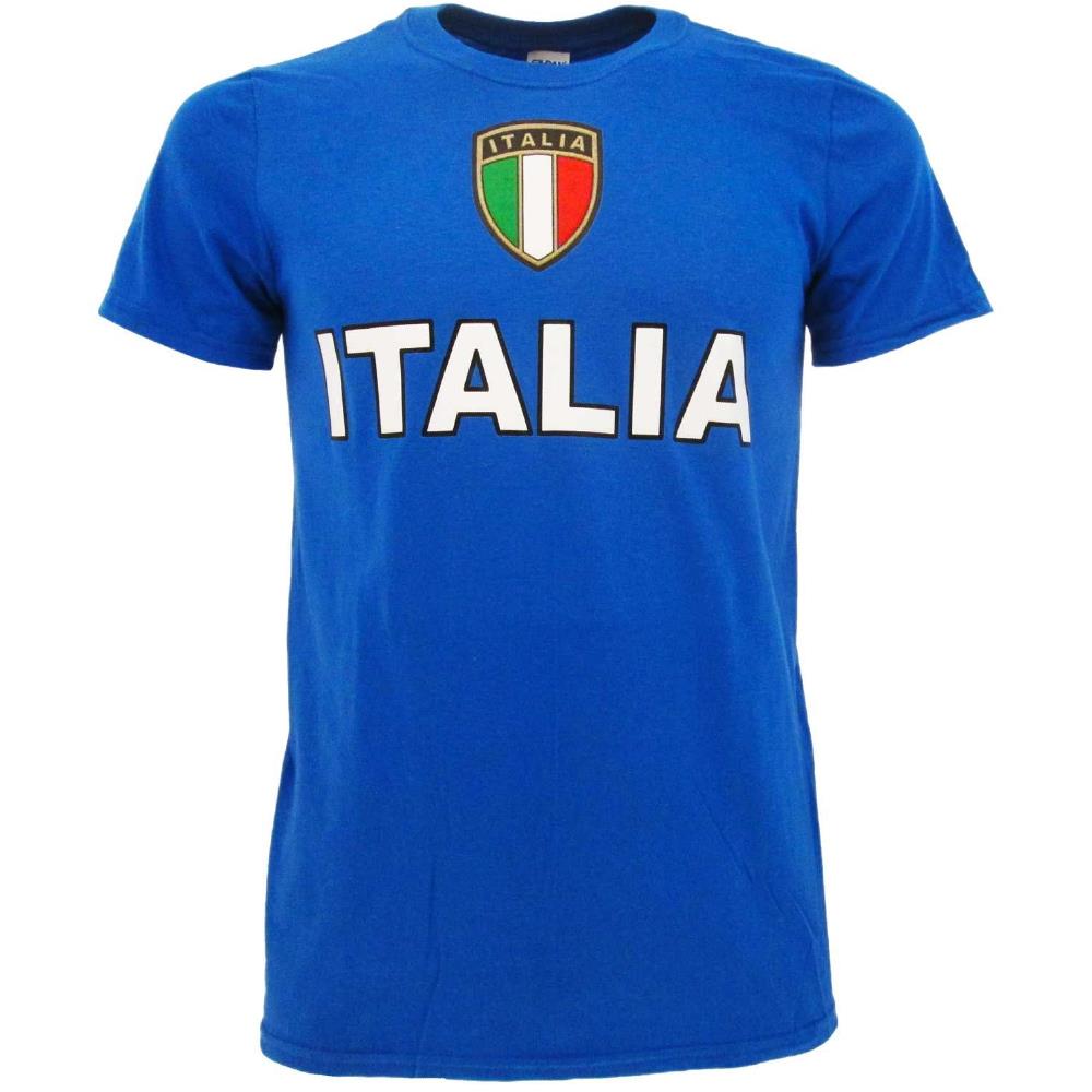 T-Shirt Italia Personalizzabile con Nome e Numero – Cotone – Bambino e Uomo – PS 27431