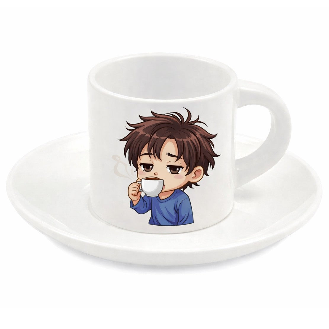 Tazzina da Caffè in Ceramica Personalizzabile con Piattino – PS 10531