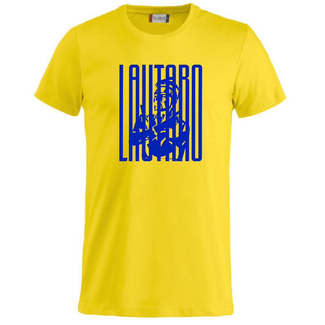 T-Shirt Lautaro Martinez Magliette Tifosi Interisti Maglietta in Cotone Abbigliamento Calcio PS 27431-A033