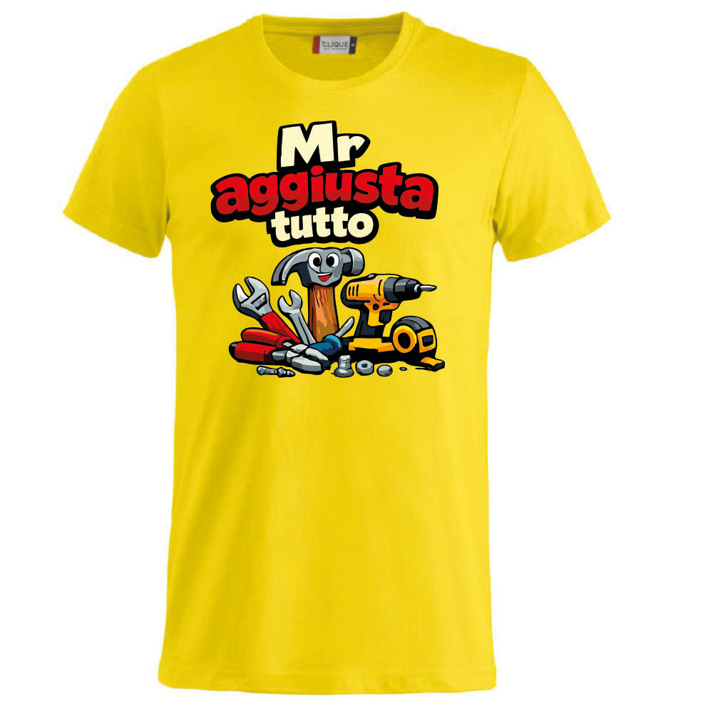 T-Shirt Personalizzabile Uomo “Mr Aggiusta Tutto” – Idea Regalo – PS 27431-A142