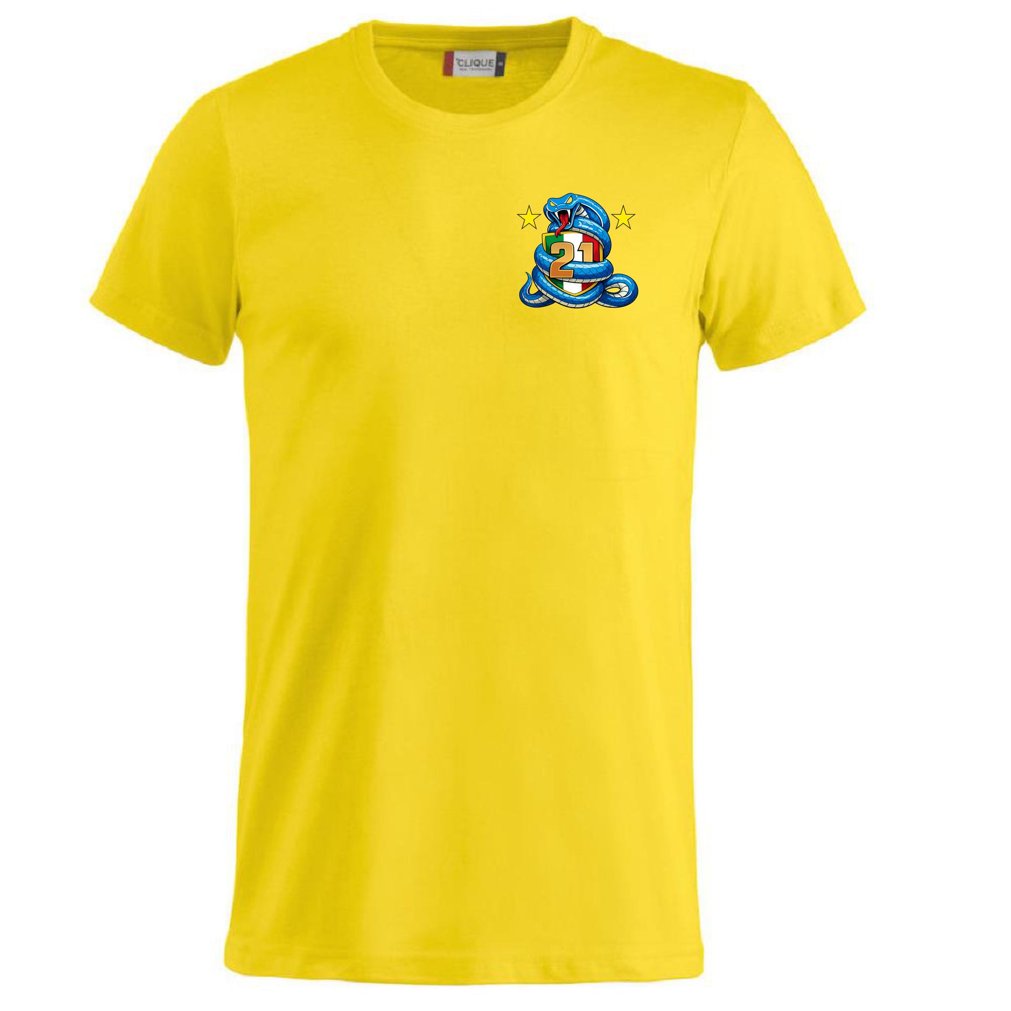 T-Shirt Neroazzurri Campioni d’Italia 2025/2026 –  21 Scudetti 100% Cotone  – PS 27431-INT-09