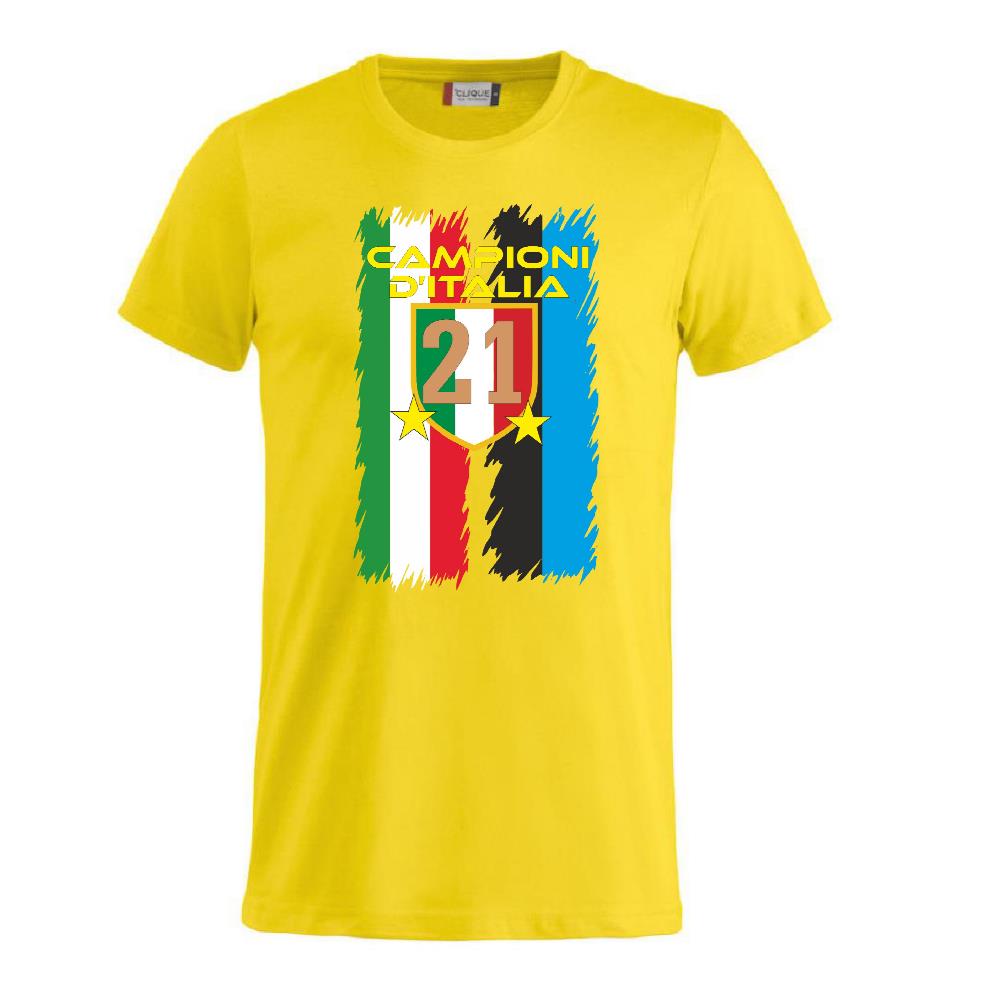 T-Shirt Calcio Inter Campioni d’Italia 2025/26 – 21 Scudetti 2 Stelle – PS 27431-INT-06