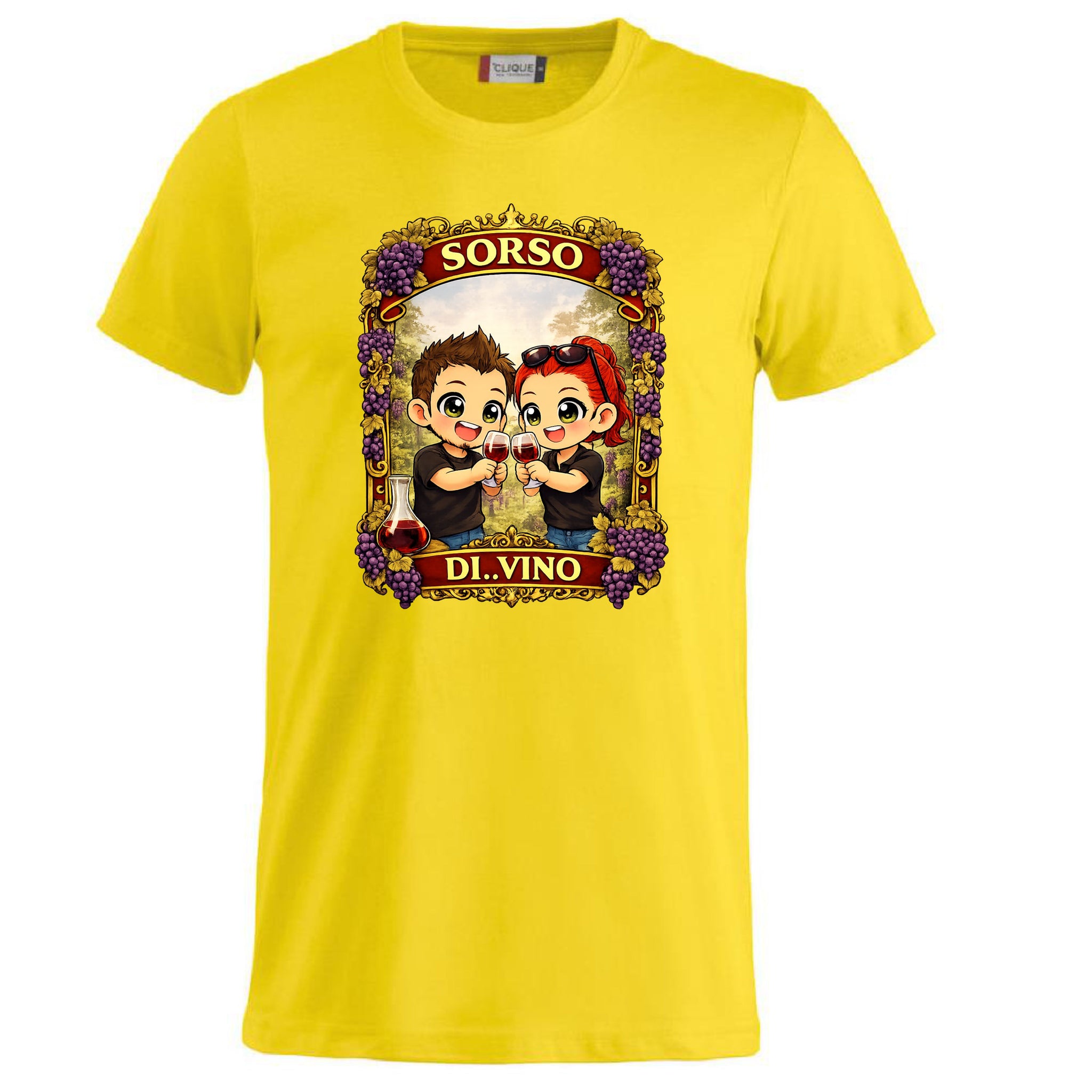 T-Shirt Divertente “Sorso di Vino” Personalizzabile con Nome – Idea Regalo per Amanti del Vino – PS 27431-A-142 PRS
