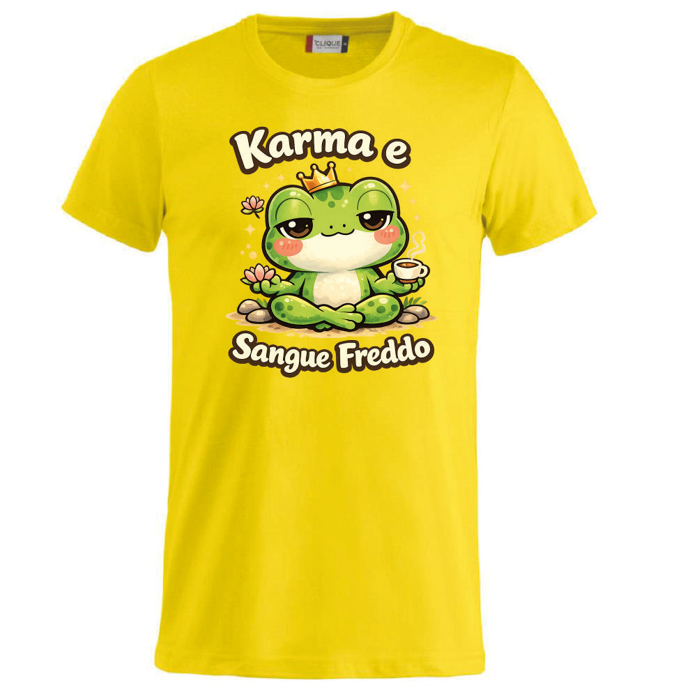T-shirt Adulto e Bambino Unisex – Rana Karma e sangue freddo - PS 27431-A140