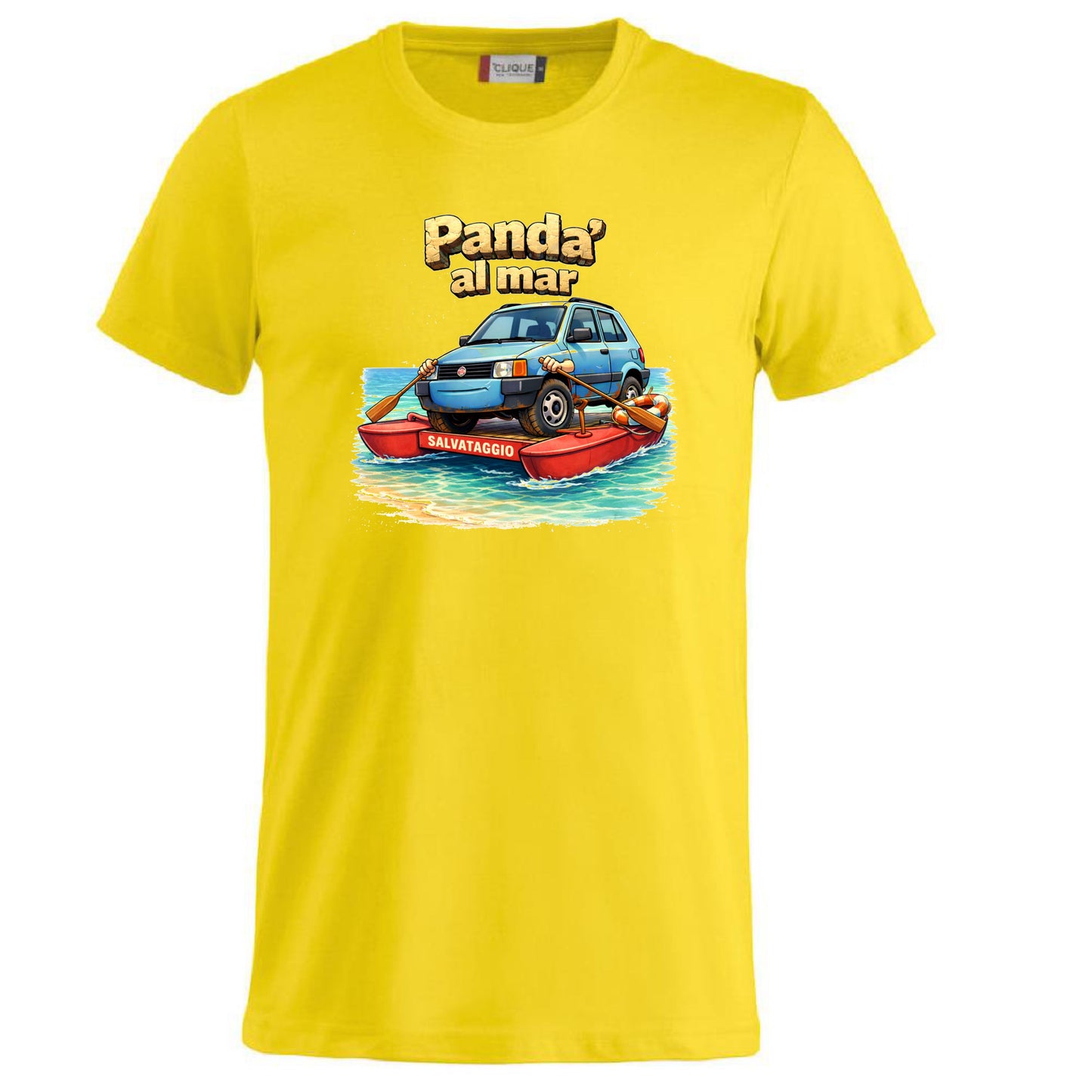 T-Shirt Simpatica “Panda al Mar, Panda’ in Muntagna” – Idea Regalo Divertente – PS 27431-A-141 PRS