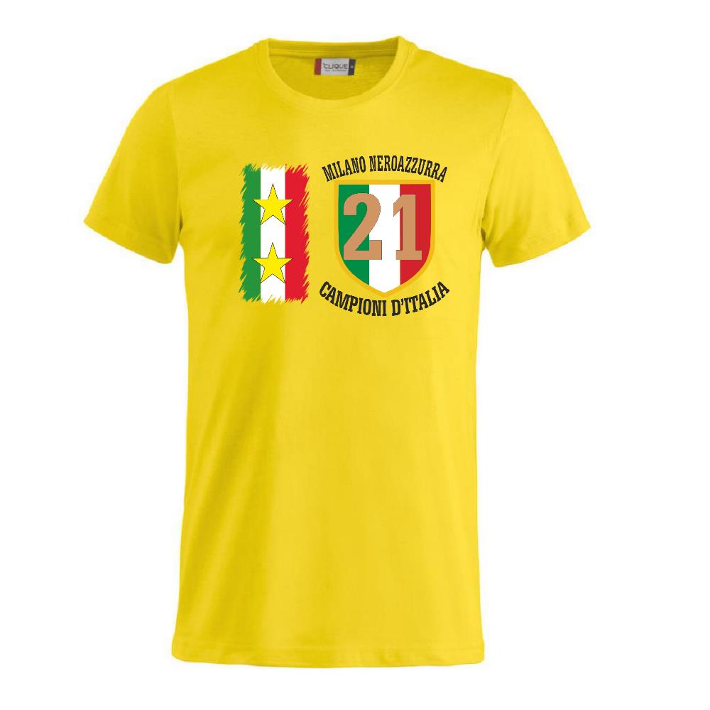 T-Shirt Calcio Inter Campioni d’Italia Serie A – 21 Scudetti Seconda Stella – PS 27431-A068