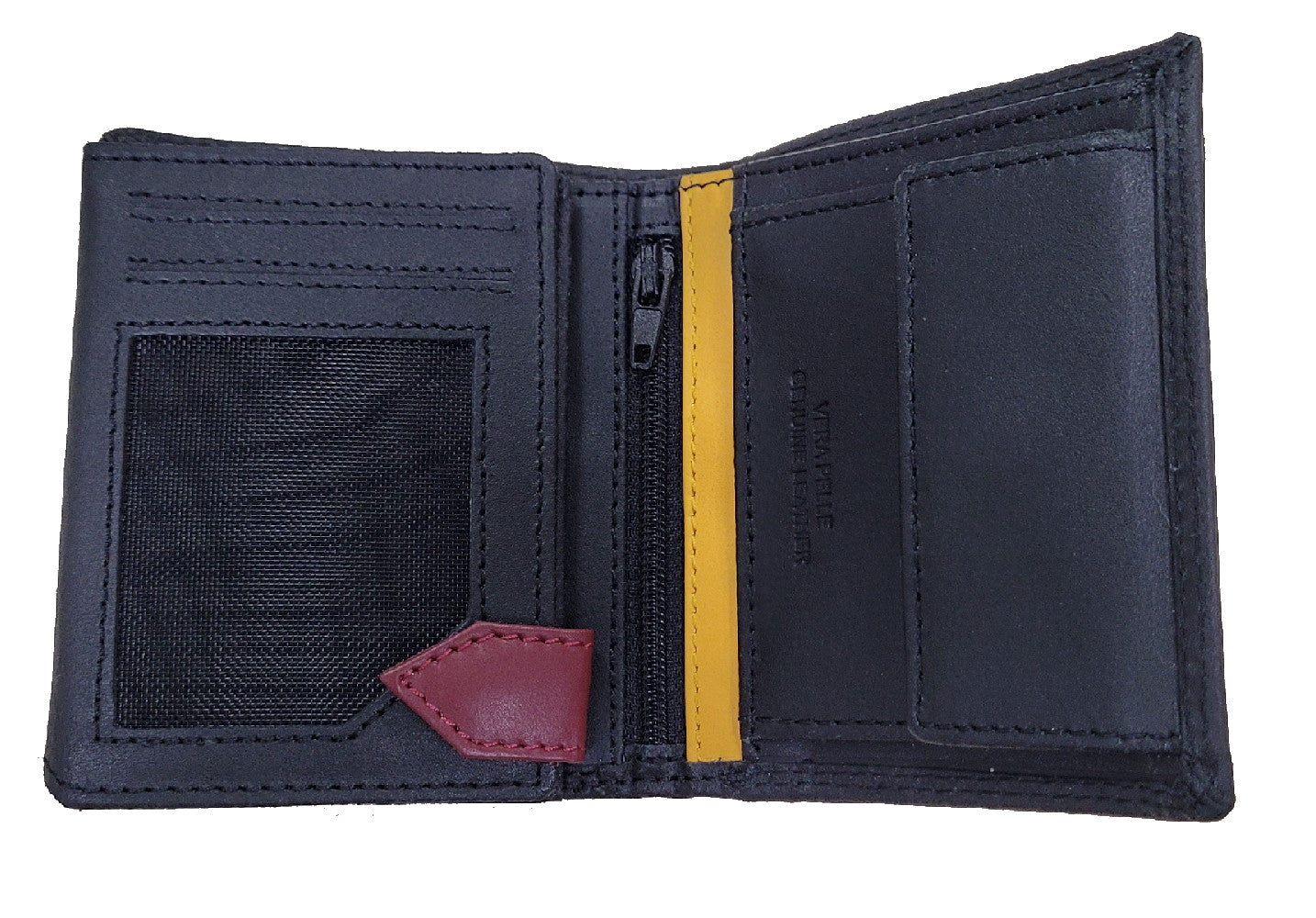 Portafoglio Verticale Uomo in Pelle – Prodotto Ufficiale AS Roma Modello 161809 – Cod. PS 11073