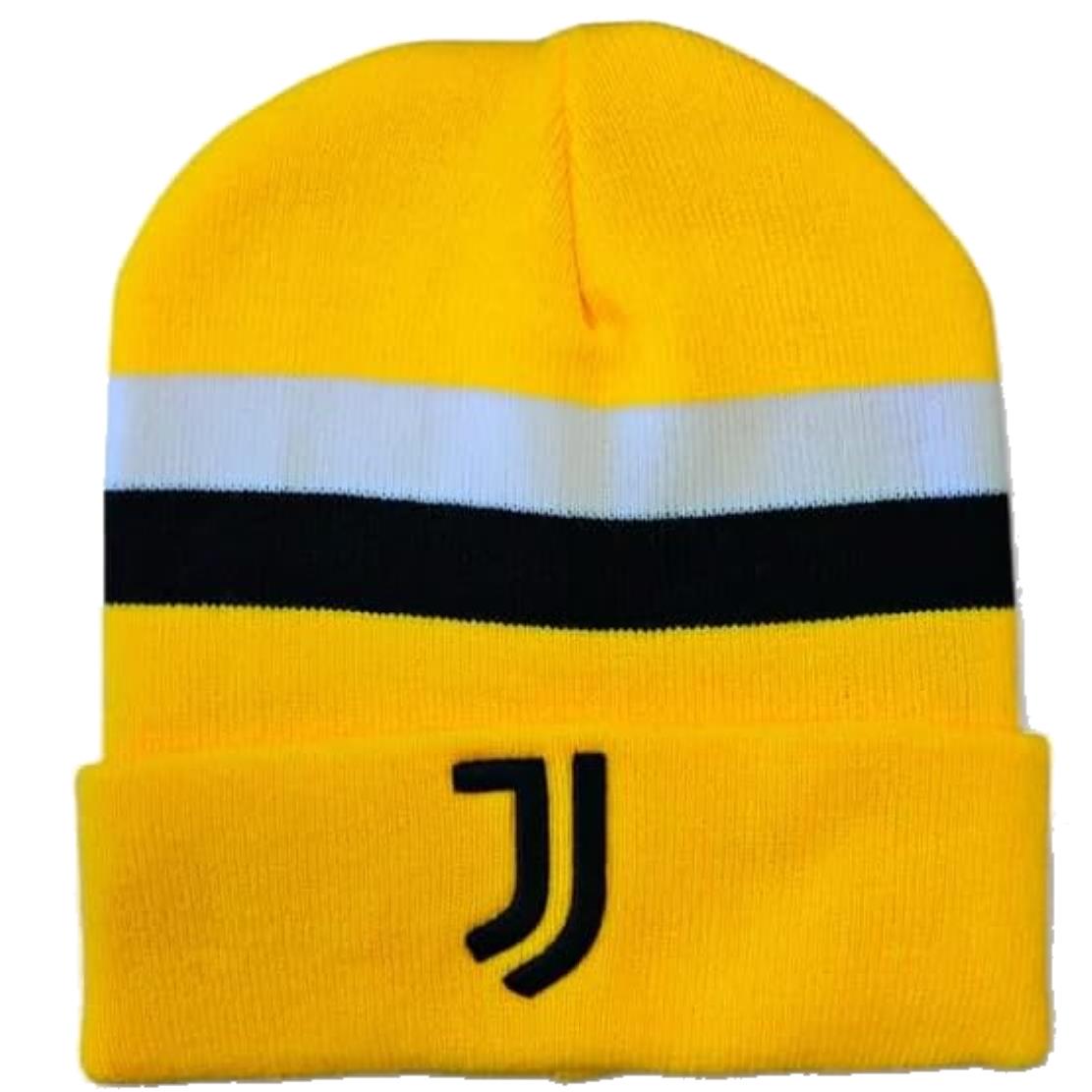 Cappello Invernale Juventus FC Giallo con Logo JJ – Berretto Ufficiale – Mod. PS 11435