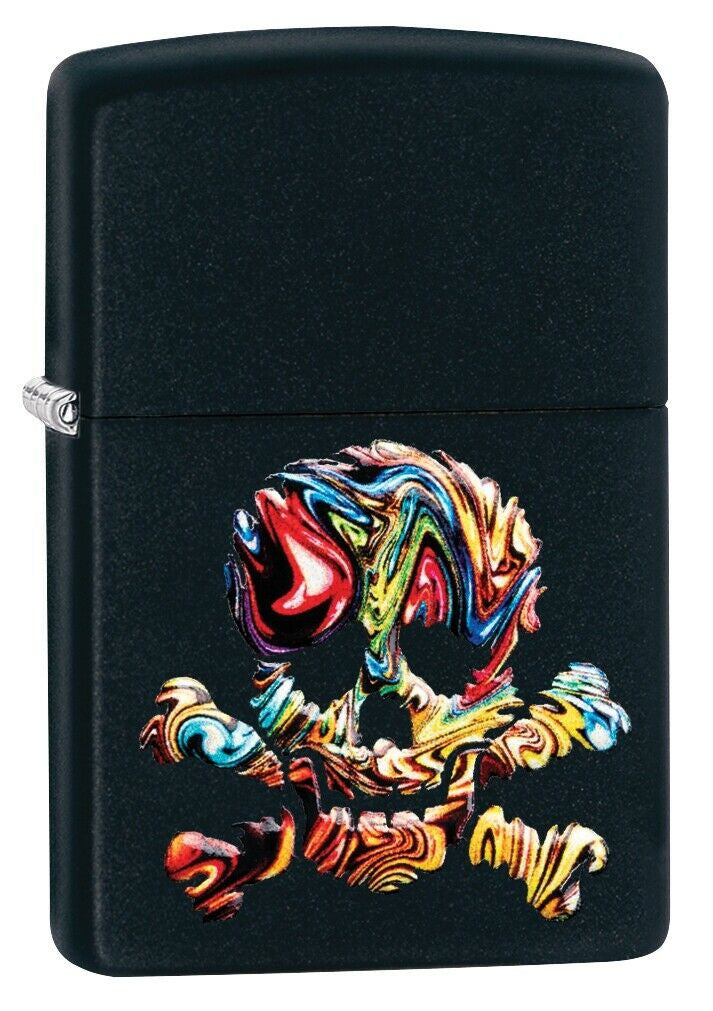 Accendino Zippo Textured Multi Color Skull Design – Windproof – PS 12003