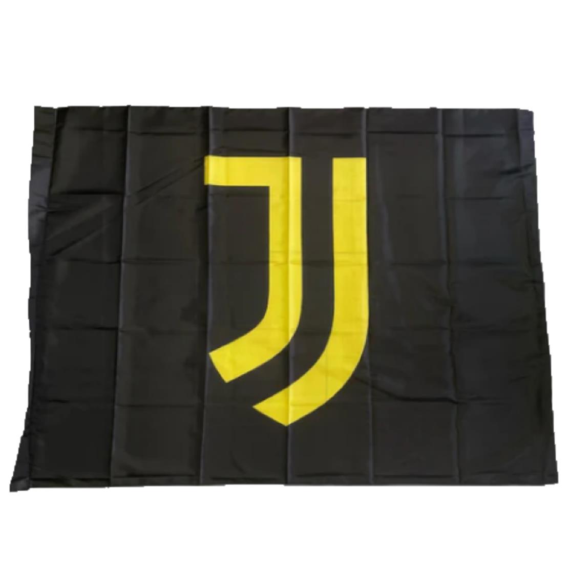 Bandiera Juventus JJ Nero Gialla – 100 × 140 cm Prodotto Ufficiale Juventus FC PS 12026