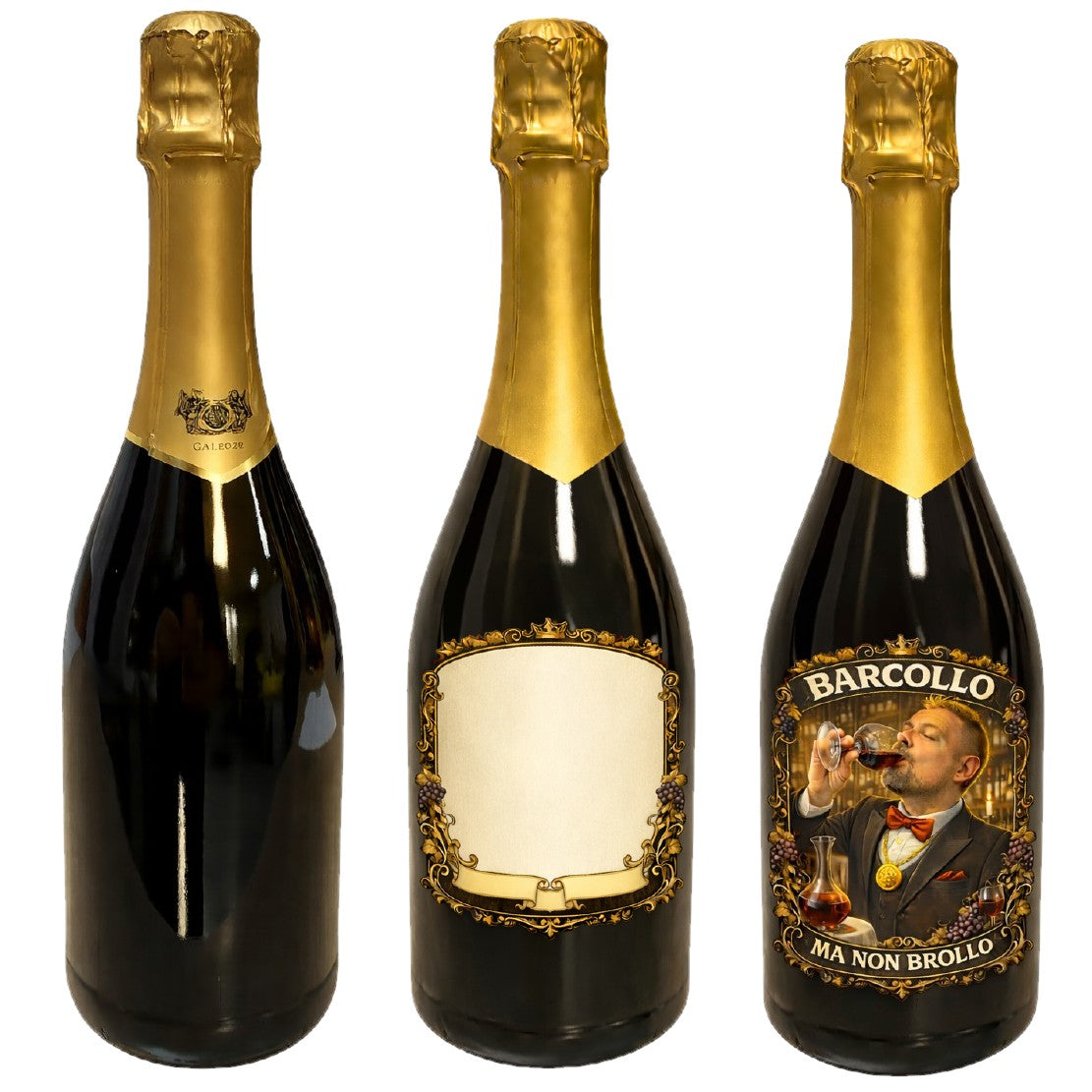 Bottiglia di Prosecco Personalizzabile con Adesivo DTF UV PS 12058 PRS