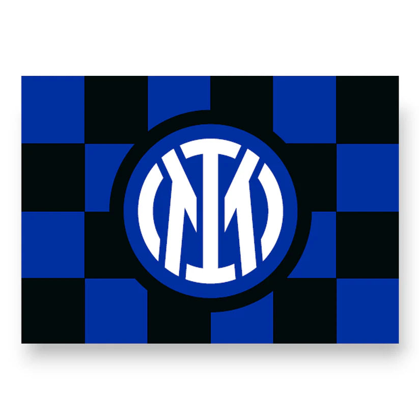 Bandiera Stadio Inter Scacchi 240x150 cm Bandierone Tifosi PS 12779