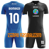 Completo Calcio Zeus Personalizzabile Kit Promo – Maglia, Pantaloncino e Calzettoni – Nome e Numero PS 39723
