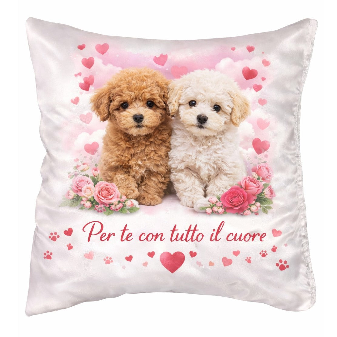Cuscino Personalizzabile Bianco 30×30 cm – Cod. PS 12911 PRS