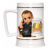 Boccale Birra in Ceramica 700 ml Personalizzabile con Foto o Frasi – PS 13518