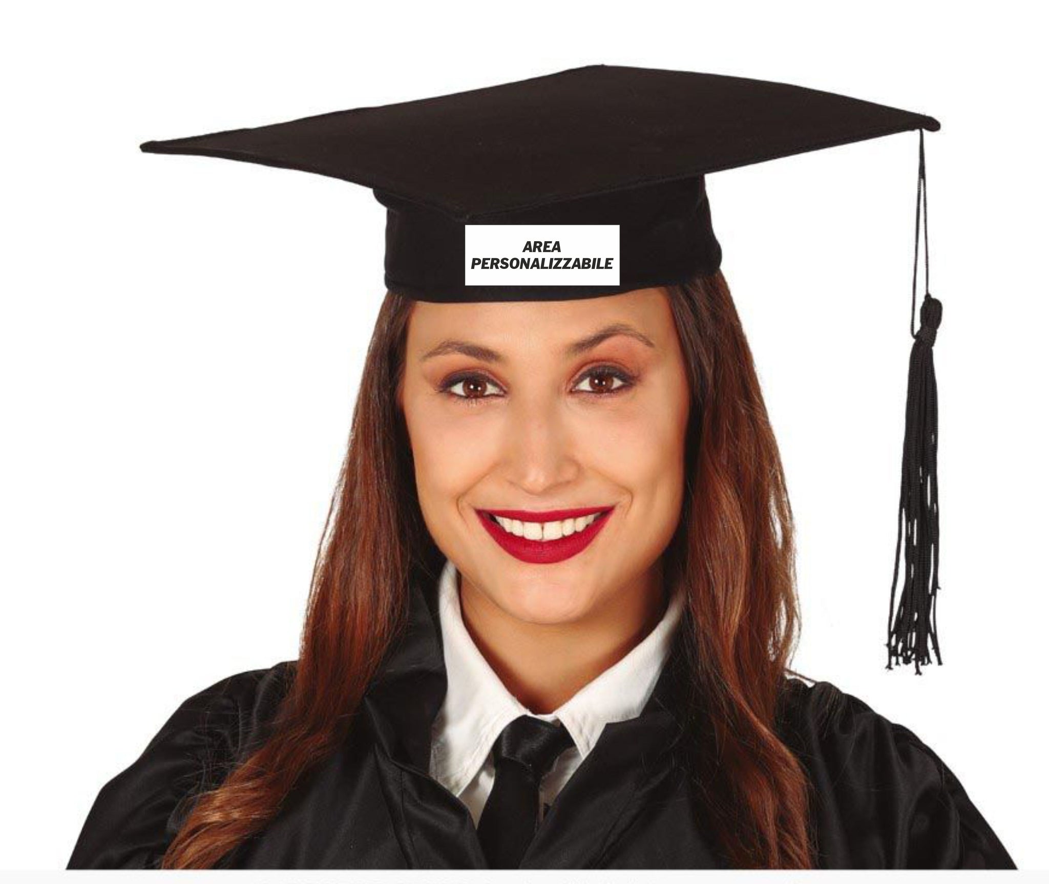 Cappello Laureato 30 × 30 cm Personalizzabile Con Nome o Frase – PS 33566 PRS