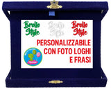Targa Commemorativa Personalizzabile – Orizzonatale 3 Misure - Foto e Dediche PS 14053