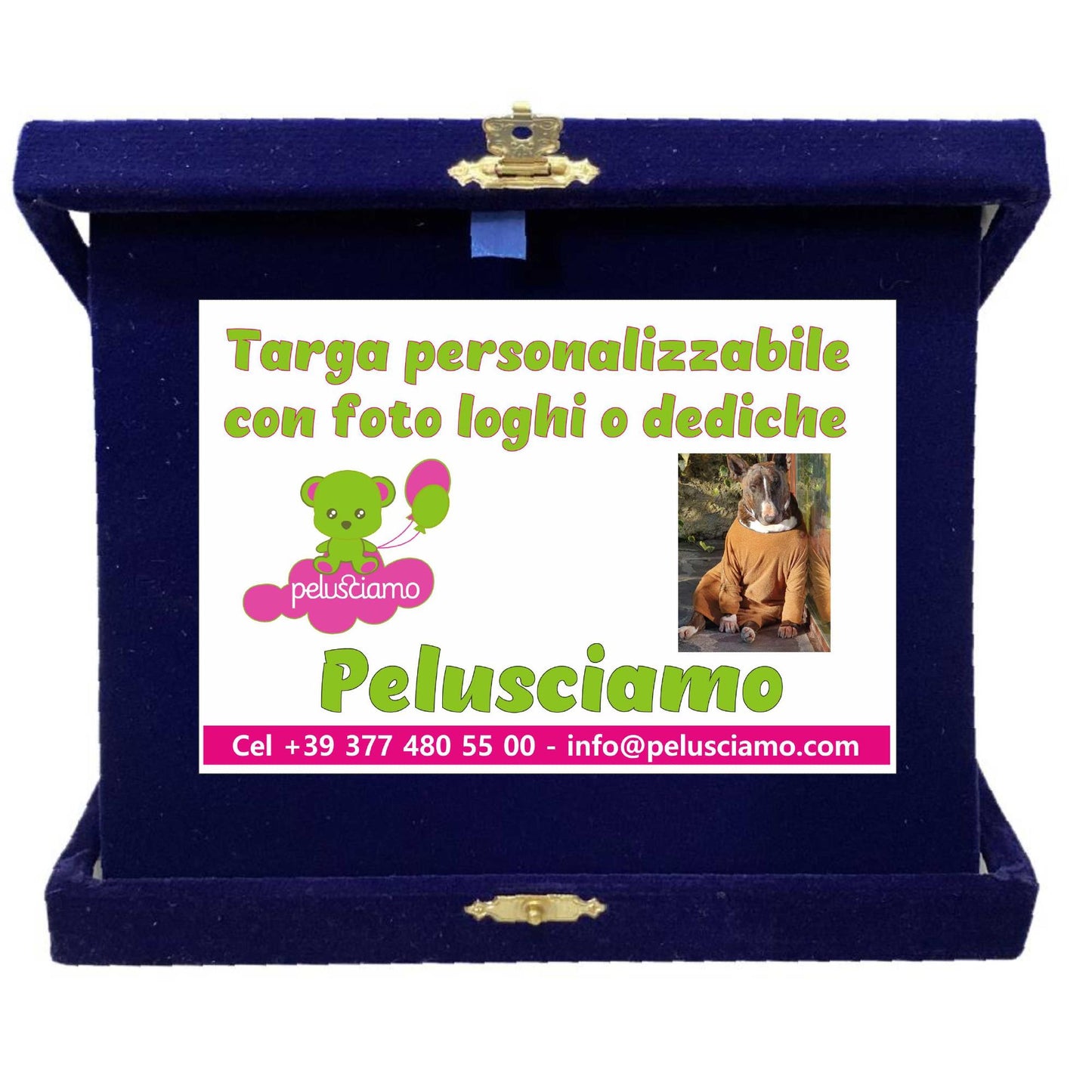 Targa Commemorativa Personalizzabile – Orizzonatale 3 Misure - Foto e Dediche PS 14053