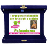 Targa Commemorativa Personalizzabile – Orizzonatale 3 Misure - Foto e Dediche PS 14053