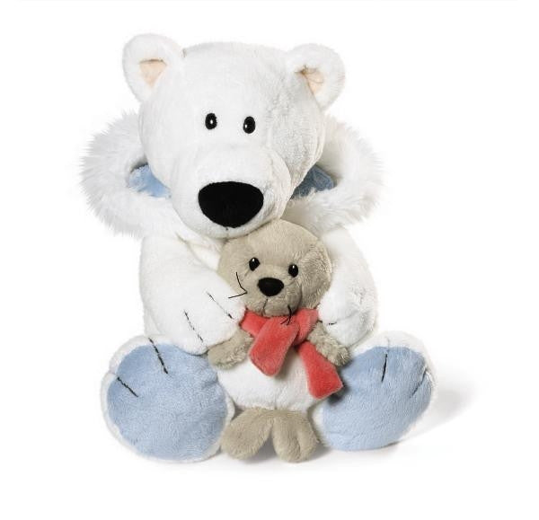 Peluche Orso Polare Luis con Cucciolo – 30 cm NICI PS 14233