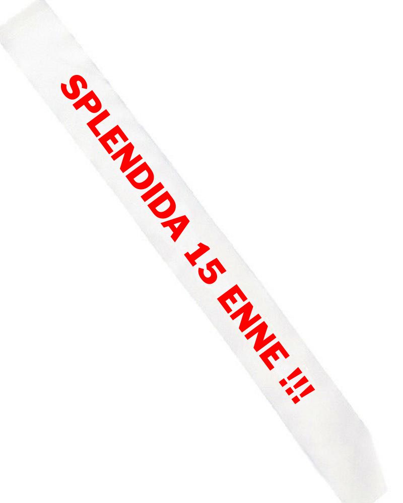 Gadget Fascia Compleanno Splendida... – Personalizzata con Anni PS 11446-SPLENDIDA