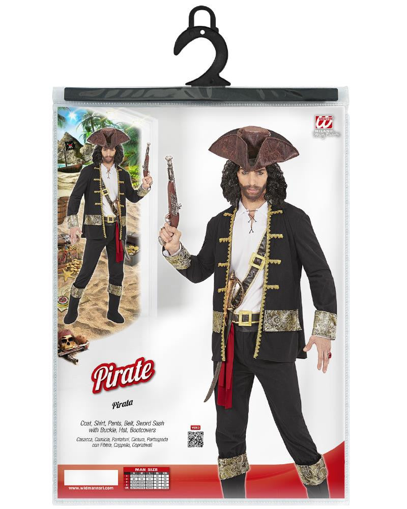 Costume di Carnevale Uomo Travestimento Capitano dei Pirati – PS 26264