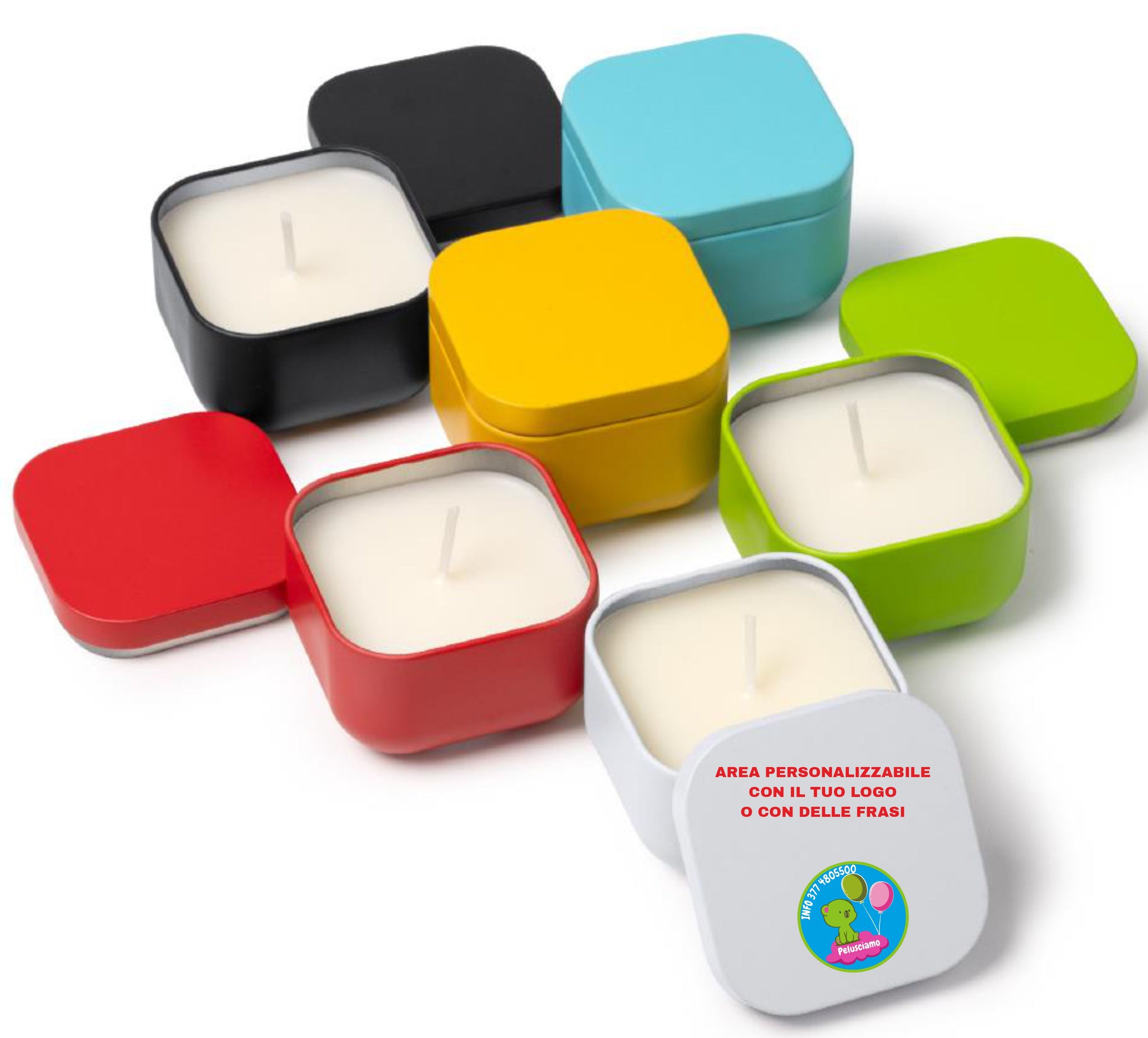 Candela Profumata TRINI 1528 Personalizzabile Con Stampe PS 39123