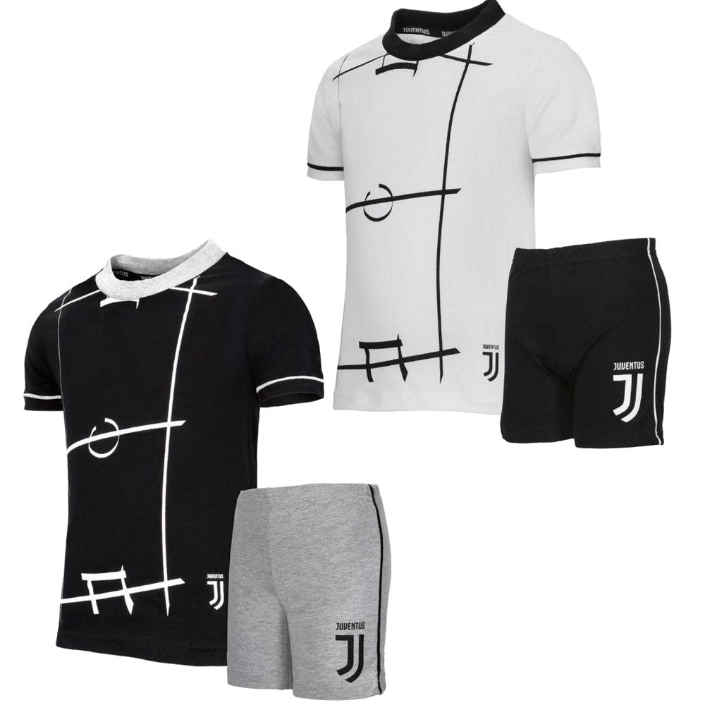 Pigiama Juventus Lungo Bambino – 100% Cotone Personalizzabile – PS 30089