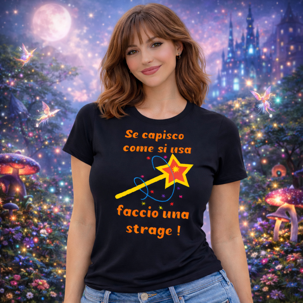 T-Shirt Donna “Se Capisco Come Funziona Faccio Una Strage” – Maglietta Umoristica – PS 28870-010