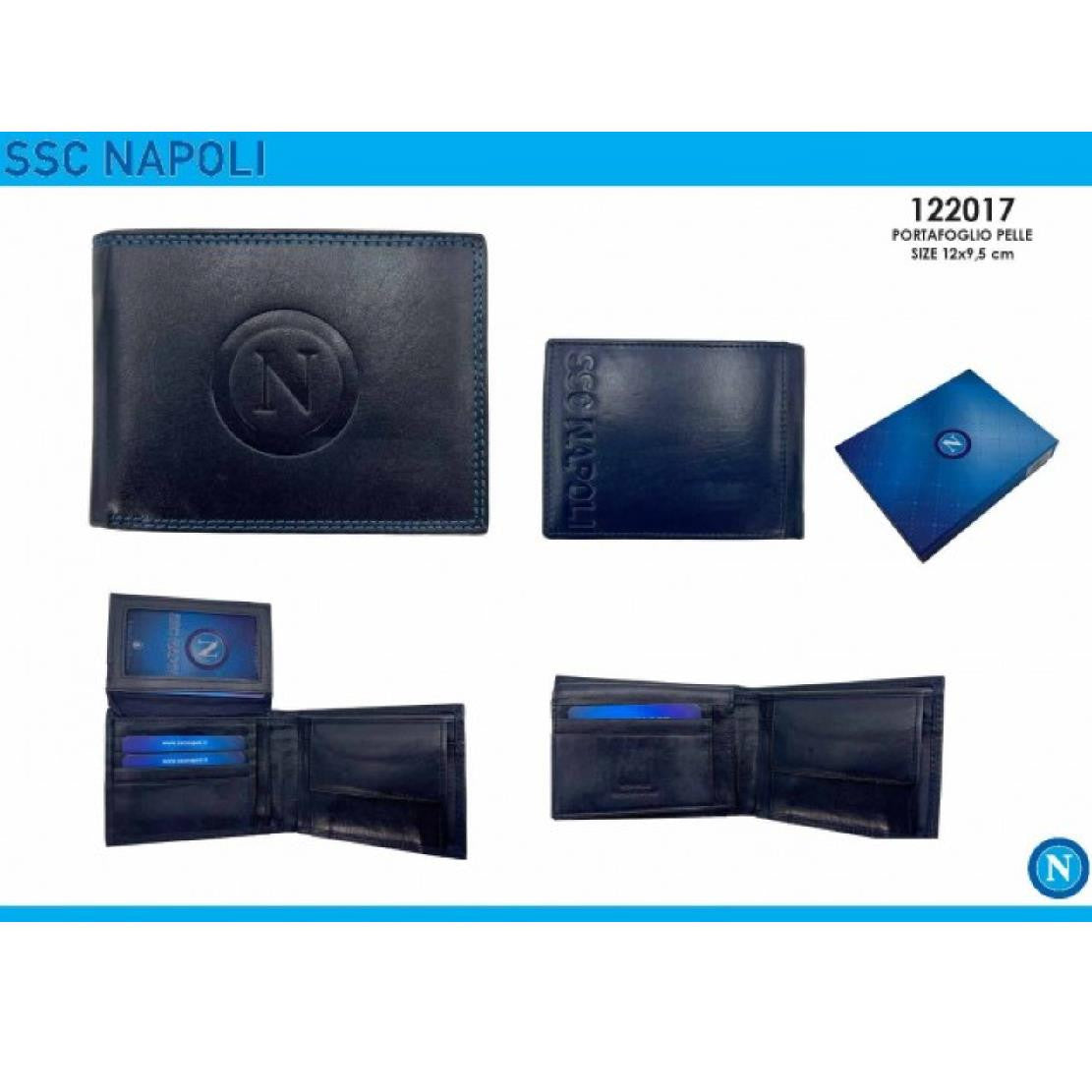 Portafoglio Uomo in Pelle – Prodotto Ufficiale SSC Napoli Modello 122017 – Cod. PS 17387