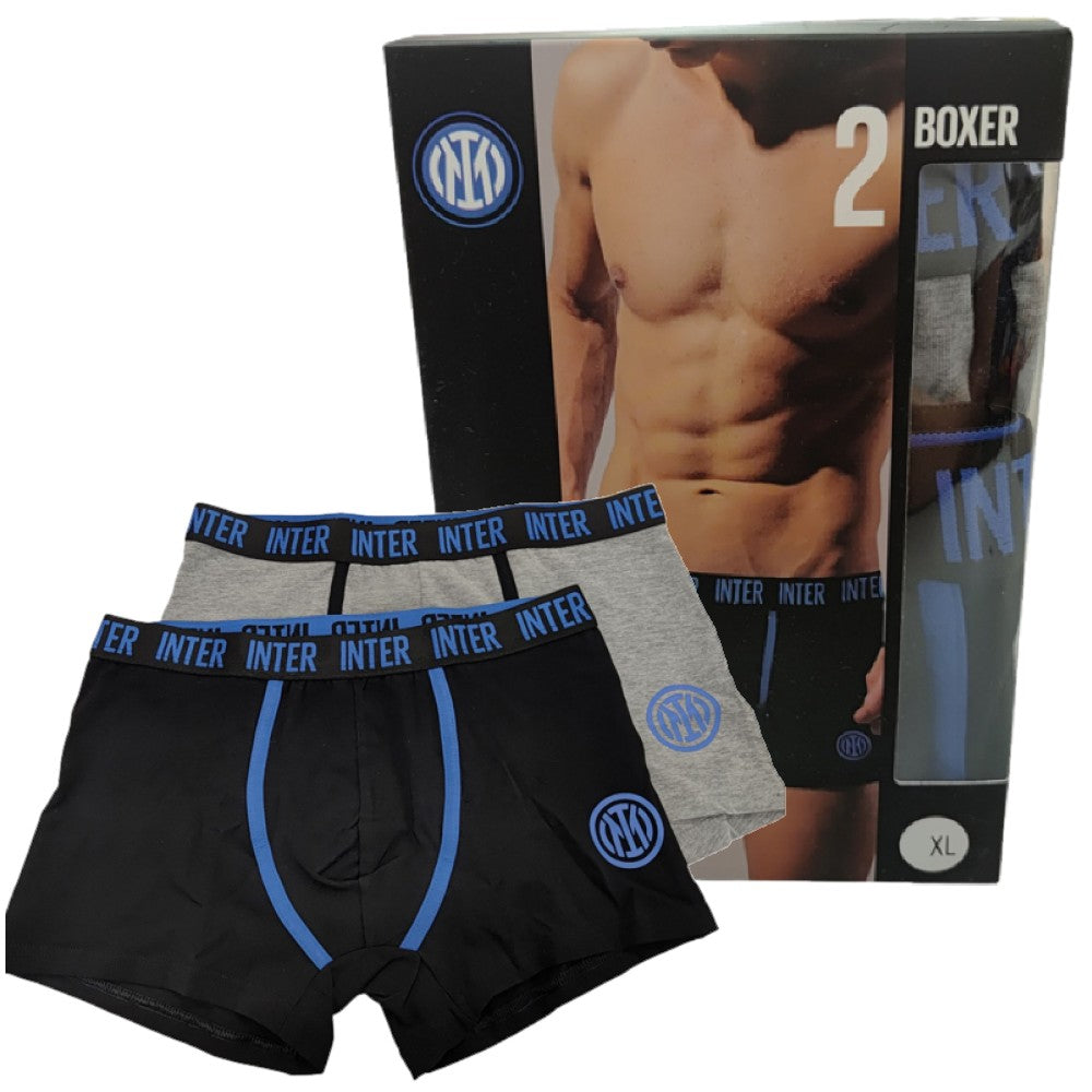 Set Boxer Uomo FC Internazionale – Abbigliamento Intimo Ufficiale Calcio – Mod. PS 17850