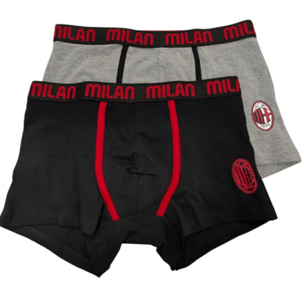 Set Boxer Uomo AC Milan  – Abbigliamento Intimo Ufficiale Calcio – Mod. PS 17851
