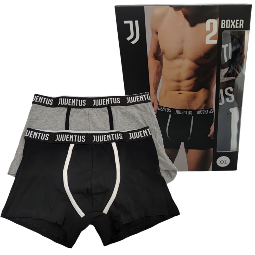 Set Boxer Uomo Juventus FC – Abbigliamento Intimo Ufficiale Calcio – Mod. PS 17852